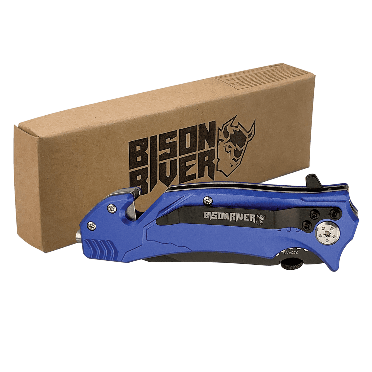 4 1/2" Rescue Knife - Blue