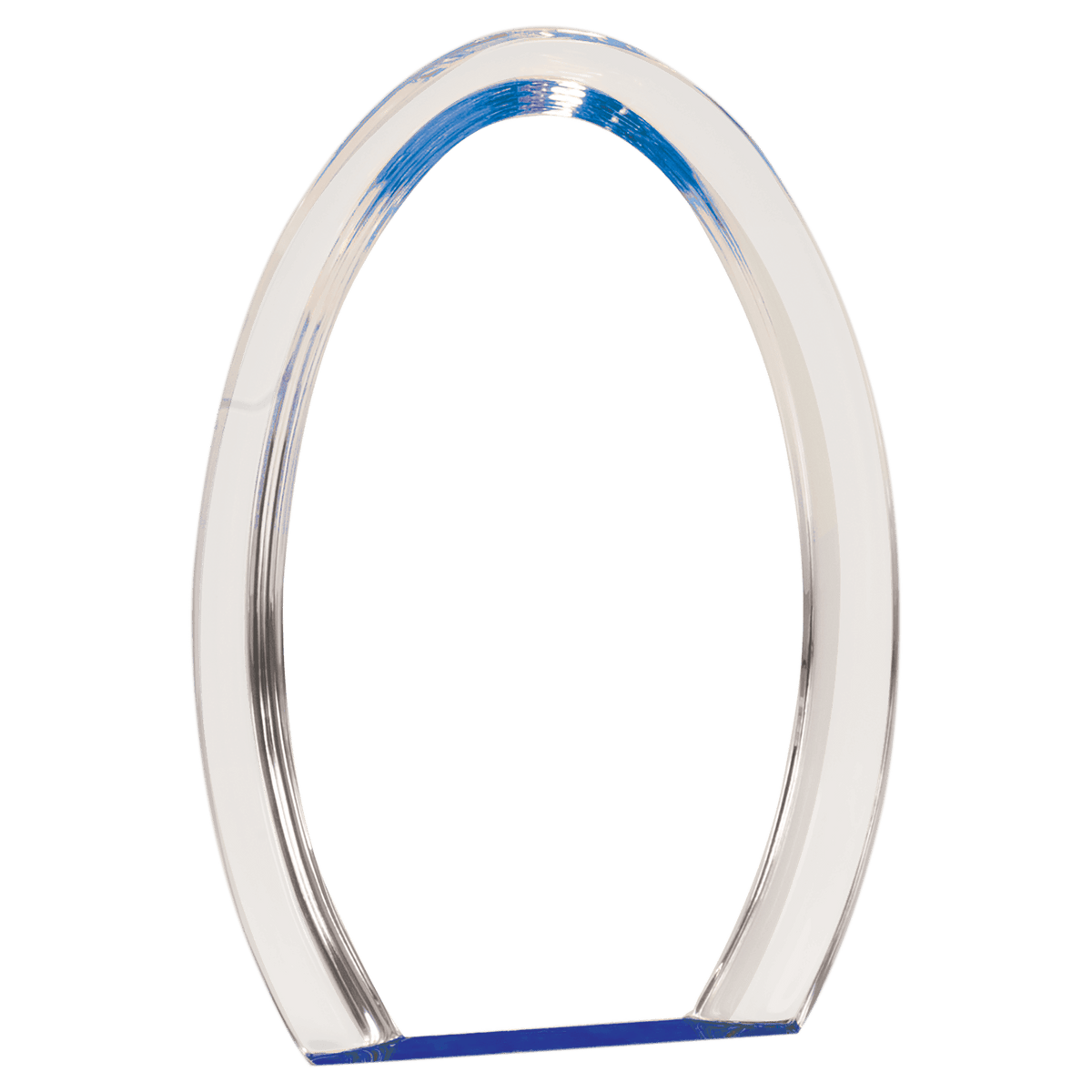 8" Blue Oval Halo Acrylic Award