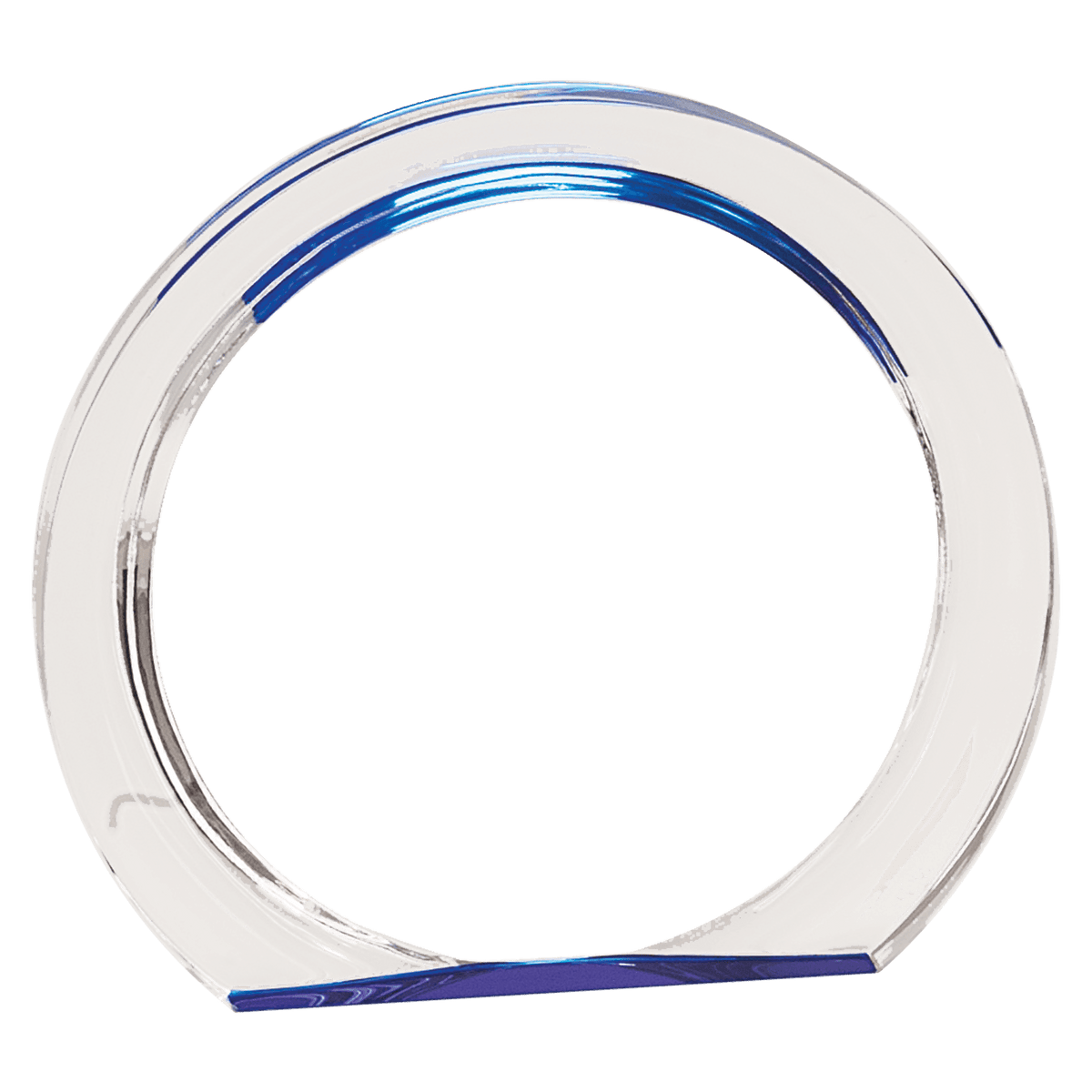 5 3/8" Blue Round Halo Acrylic Award