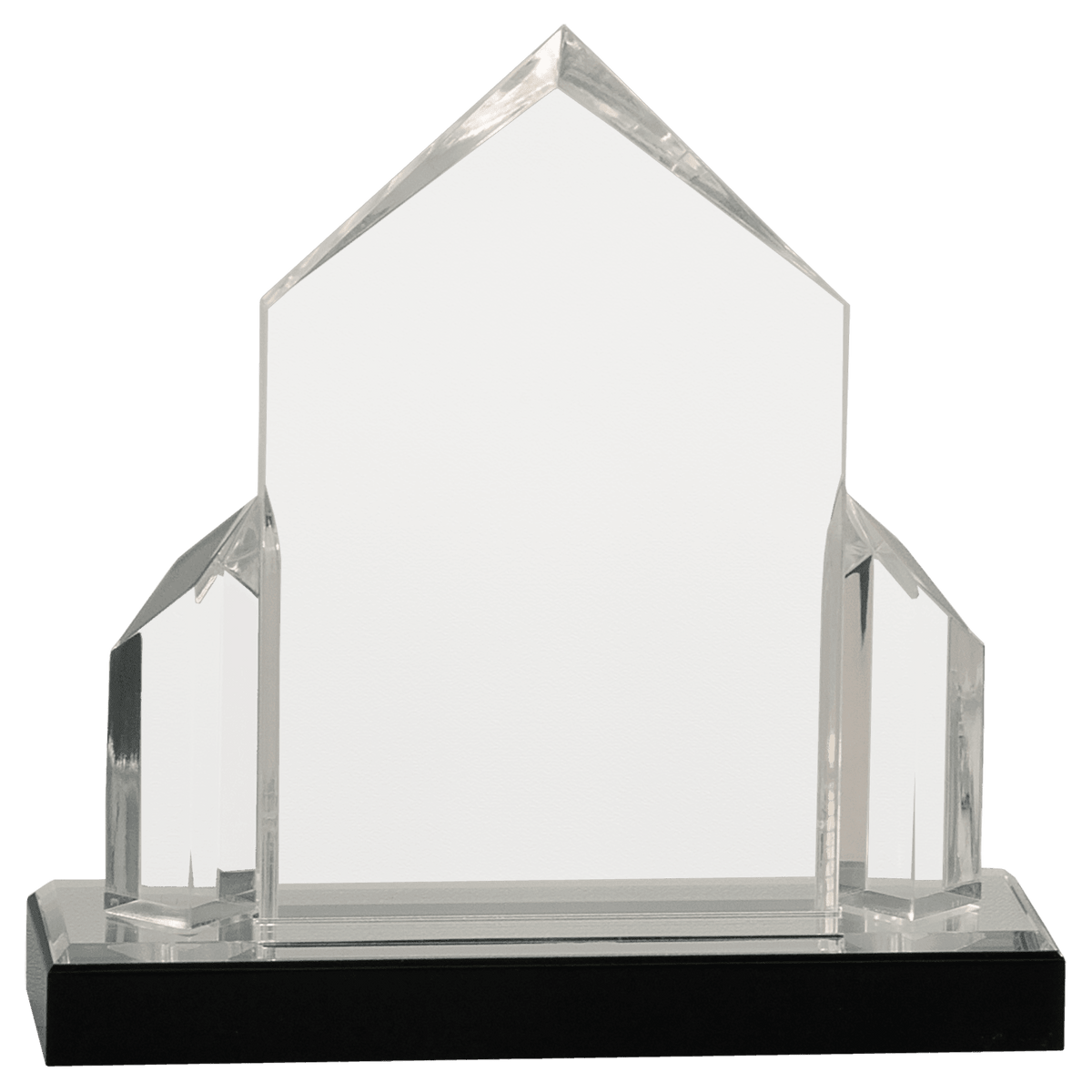 7" x 7" Silver Jewel Post Impress Acrylic Award