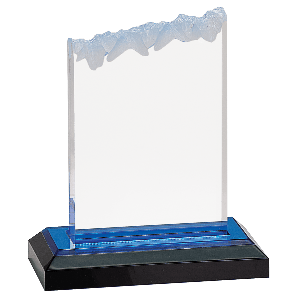 5" x 6" Blue Frosted Impress Acrylic Award