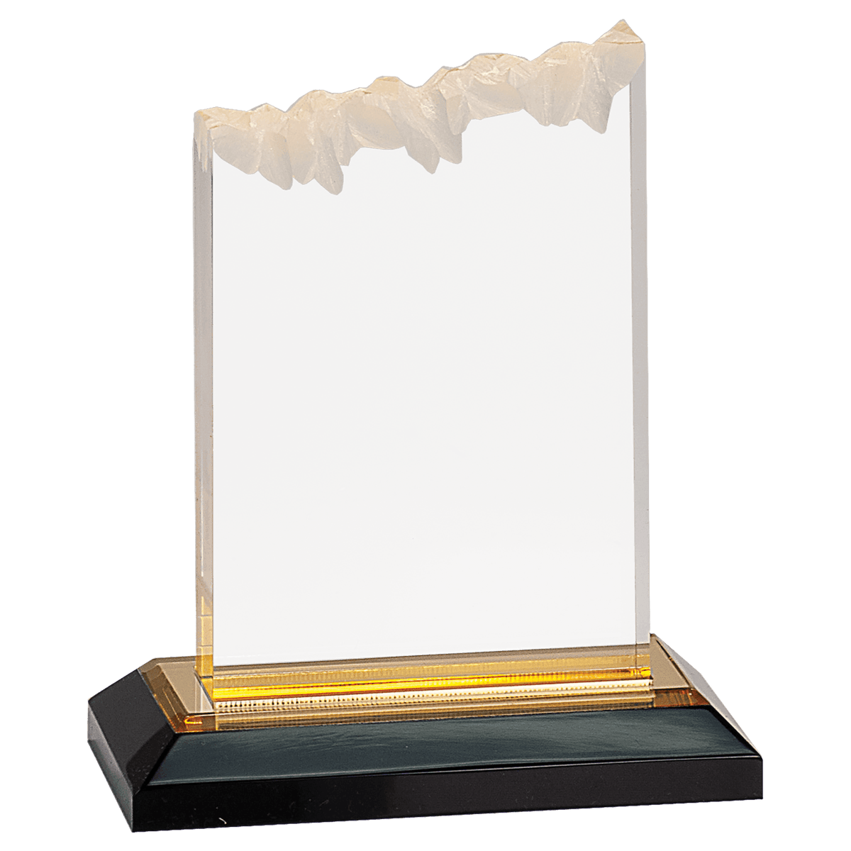 5" x 6" Gold Frosted Impress Acrylic Award