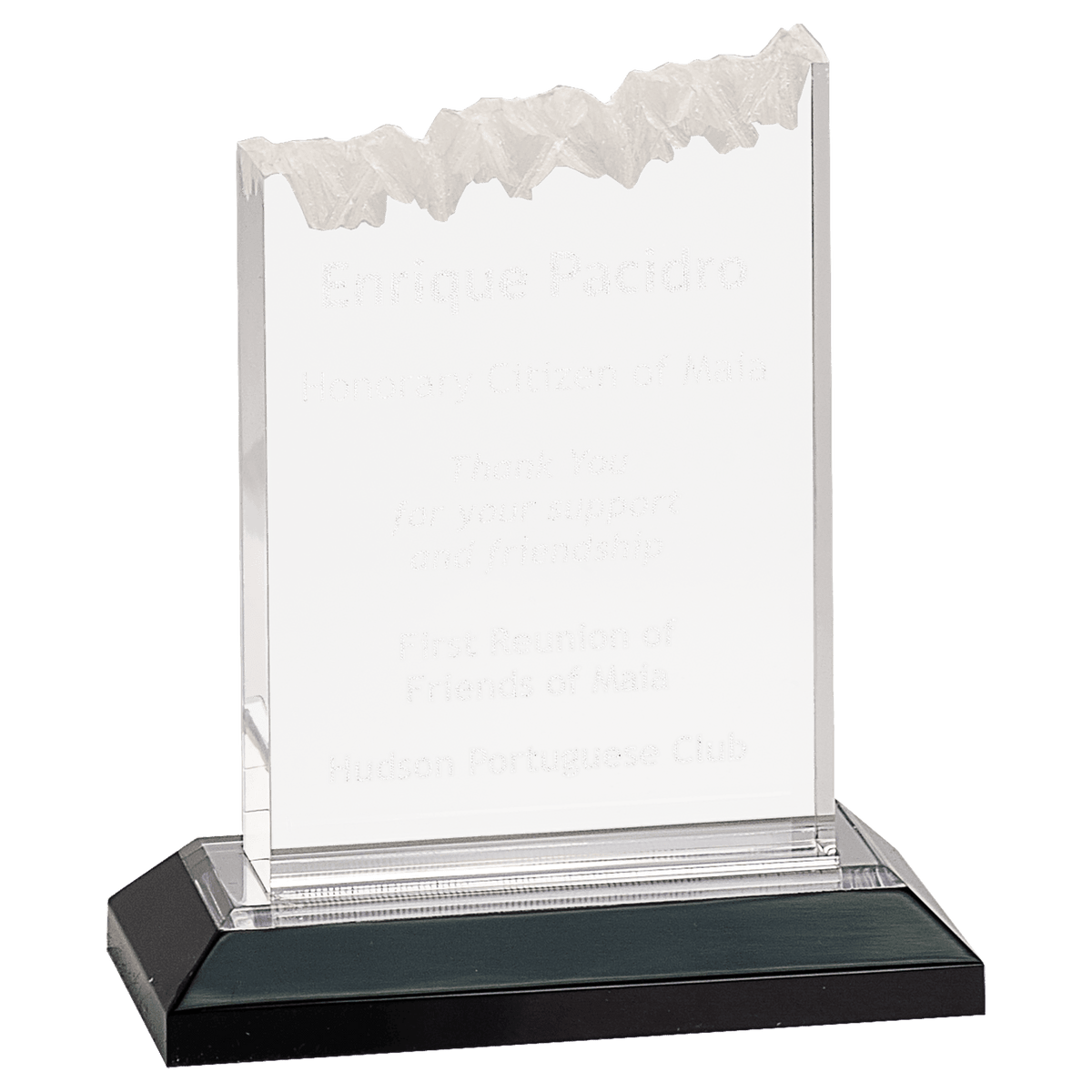 5" x 6" Silver Frosted Impress Acrylic Award