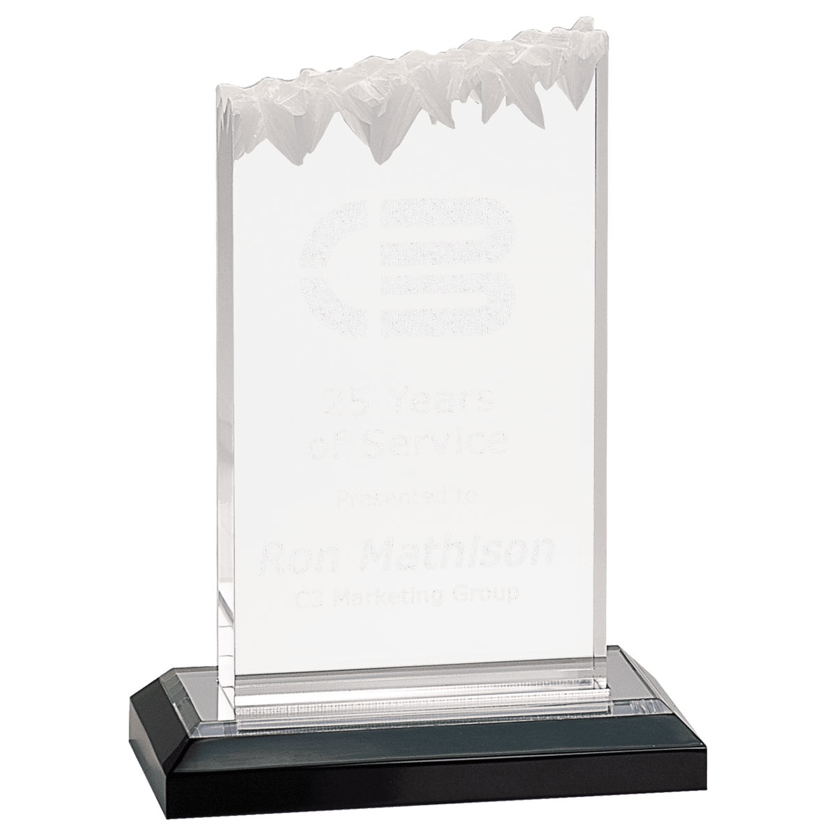 5" x 7" Silver Frosted Impress Acrylic Award