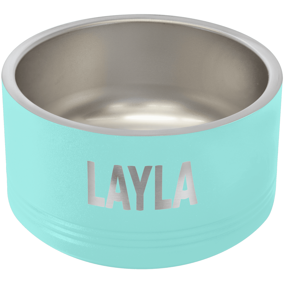 18 oz. Small Personalized Stainless Pet Bowl - Teal
