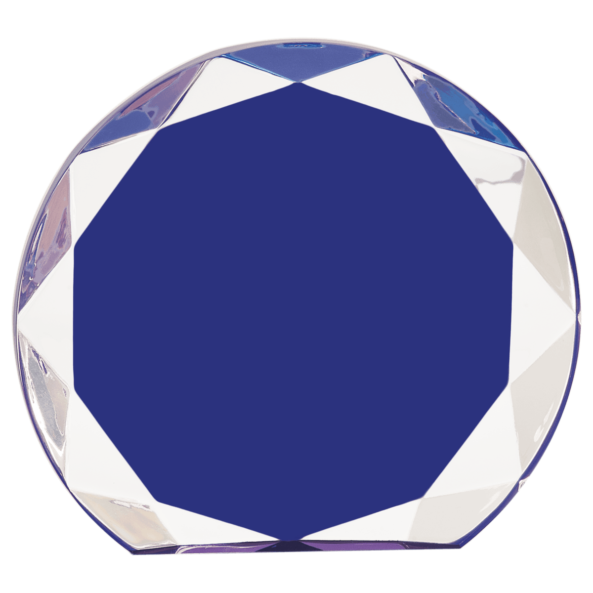 6 1/4" Blue Sunburst Acrylic Award