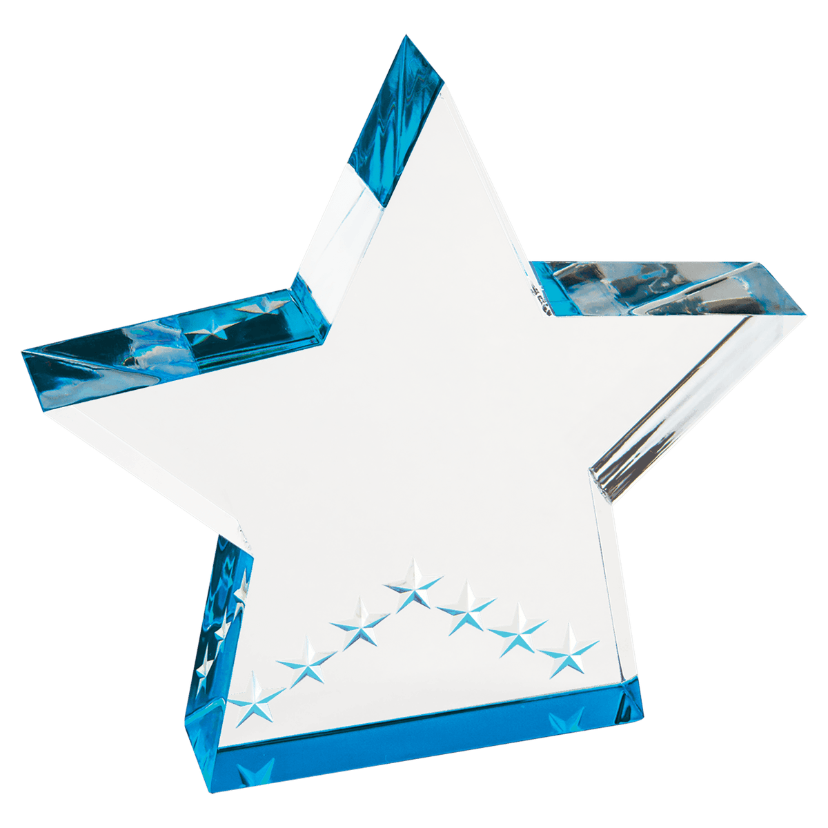 5" Blue Star Performer Acrylic Award