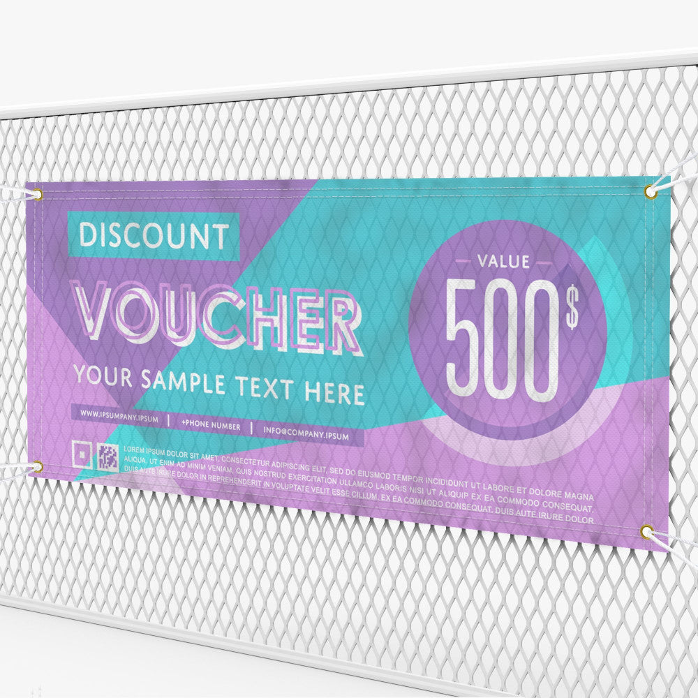 Custom mesh banner