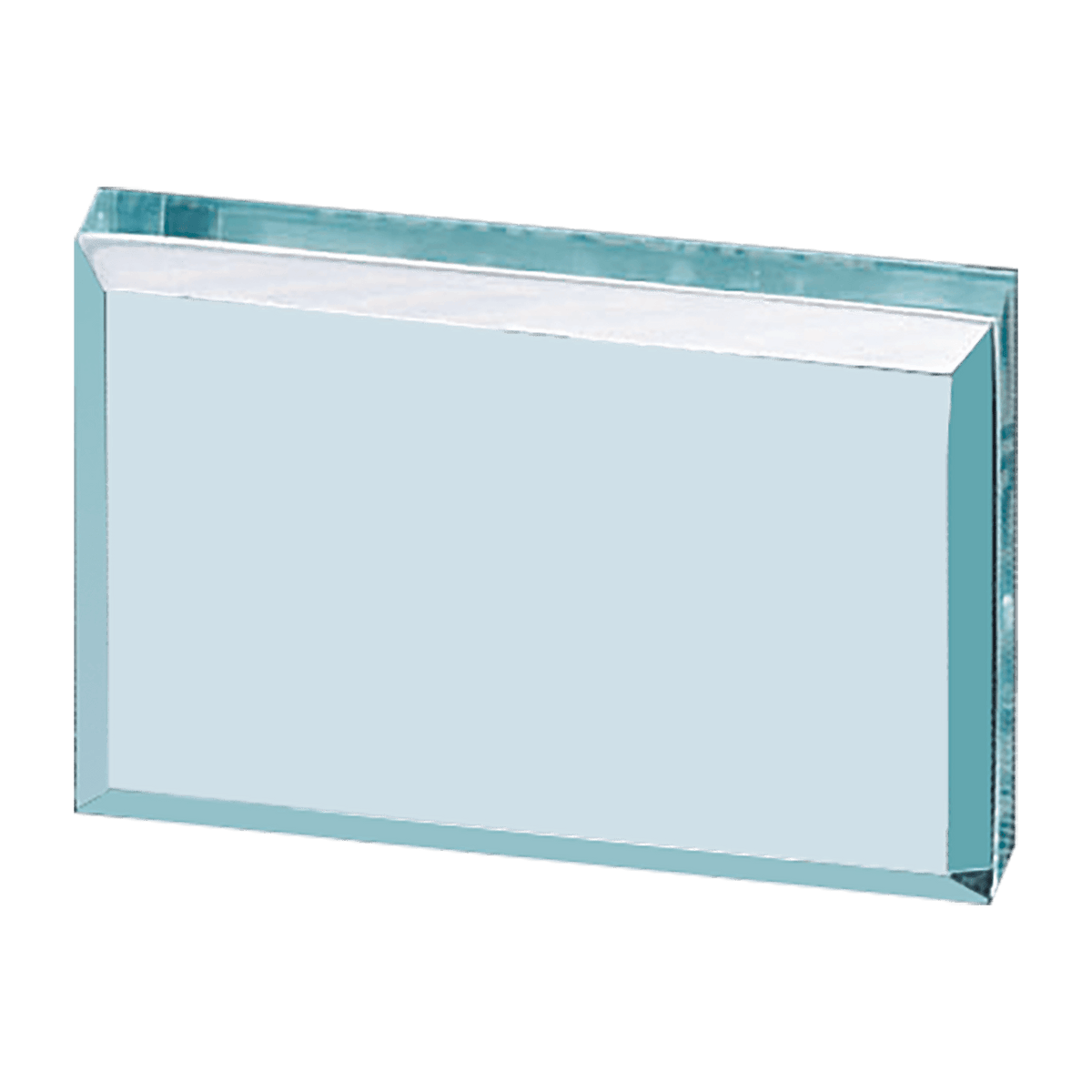 2 1/2" x 4" Jade Rectangular Acrylic Paperweight