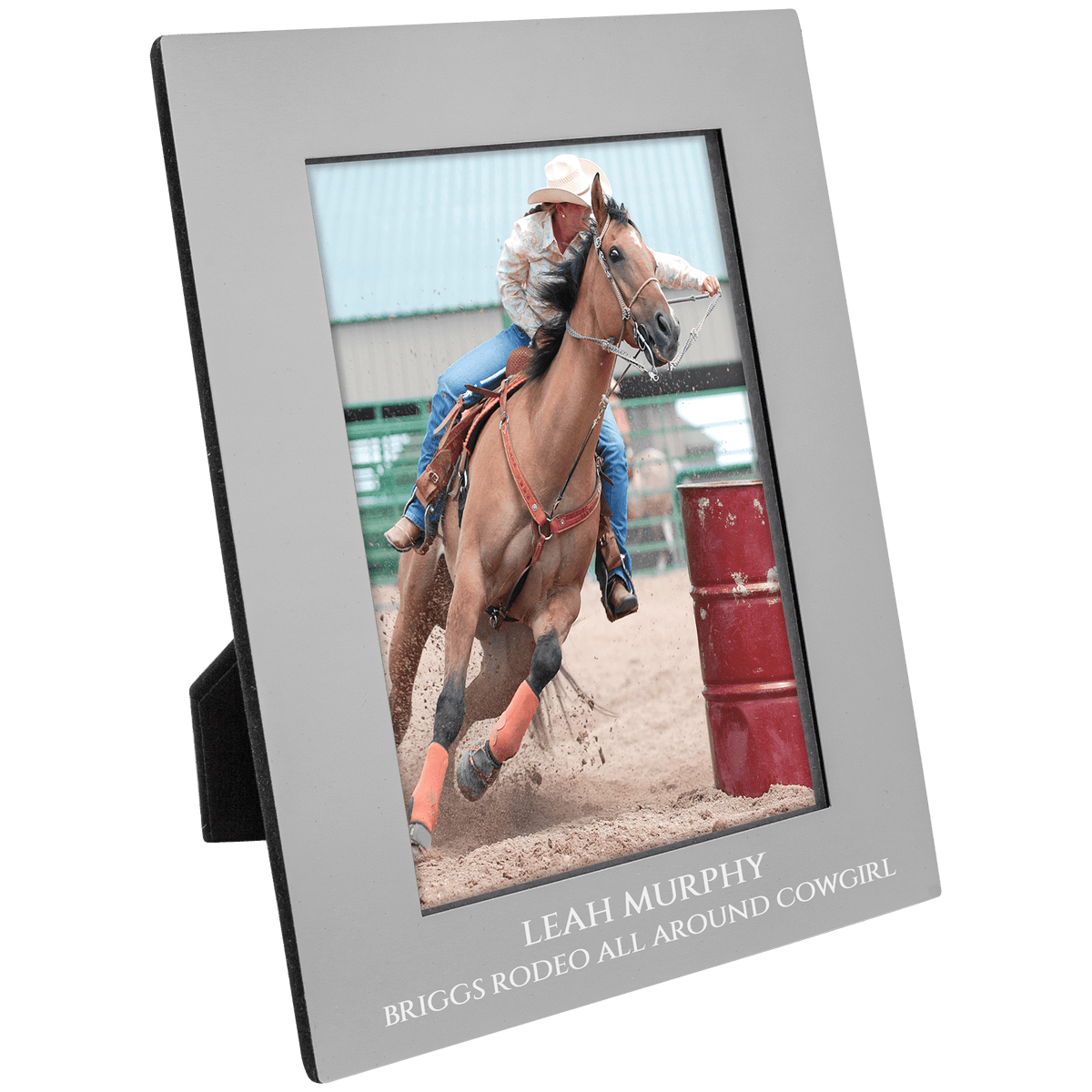 4" x 6" Aluminum Photo Frame - Gray