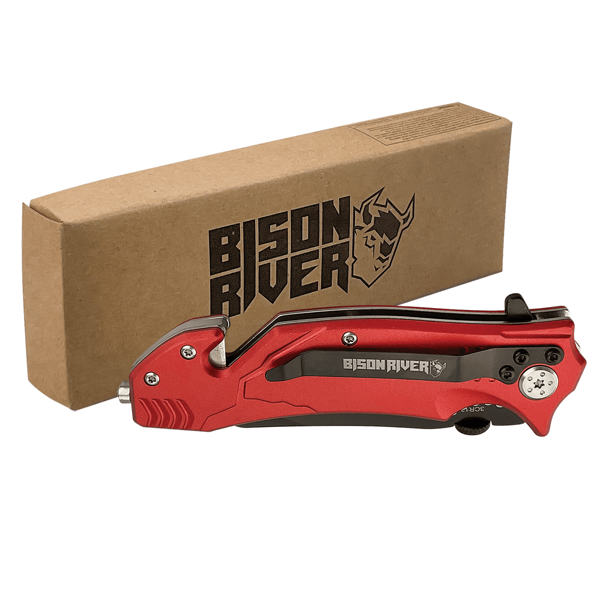 4 1/2" Rescue Knife - Red