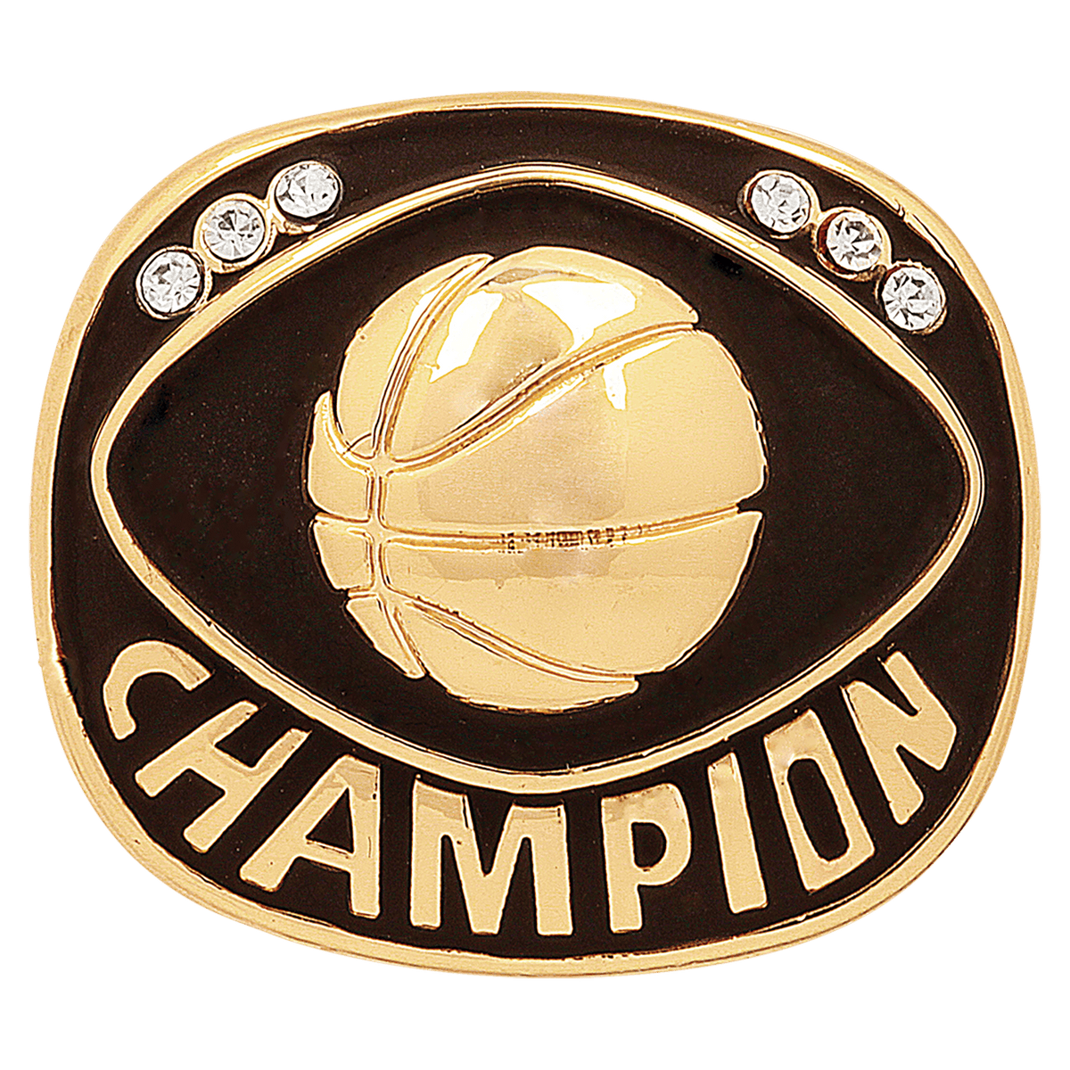 Gold Basketball Champion Ring Insert