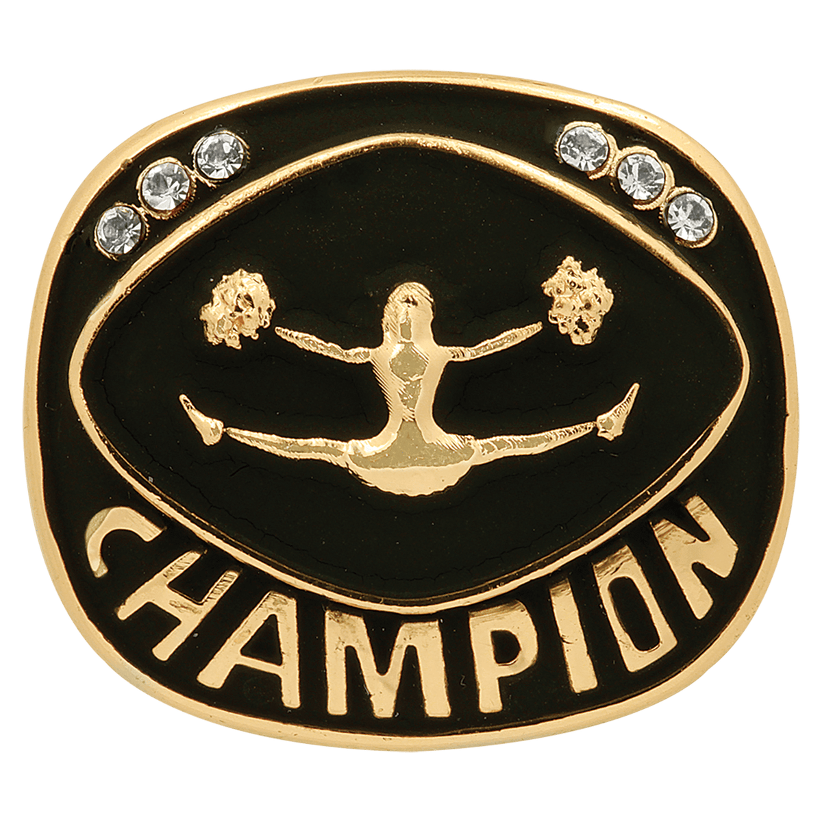 Gold Cheer Champion Ring Insert