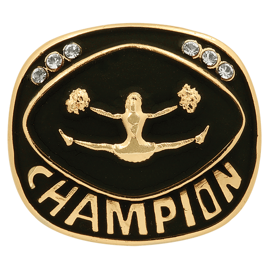 Gold Cheer Champion Ring Insert