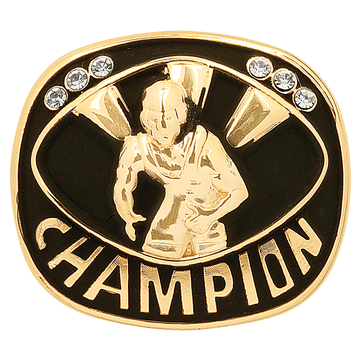 Gold Wrestling Champion Ring Insert