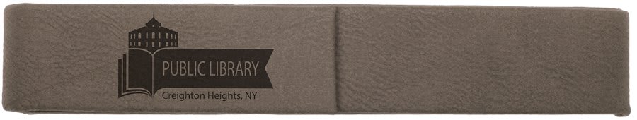 6 1/2" x 1" Laserable Leatherette Single Pen Case - Gray