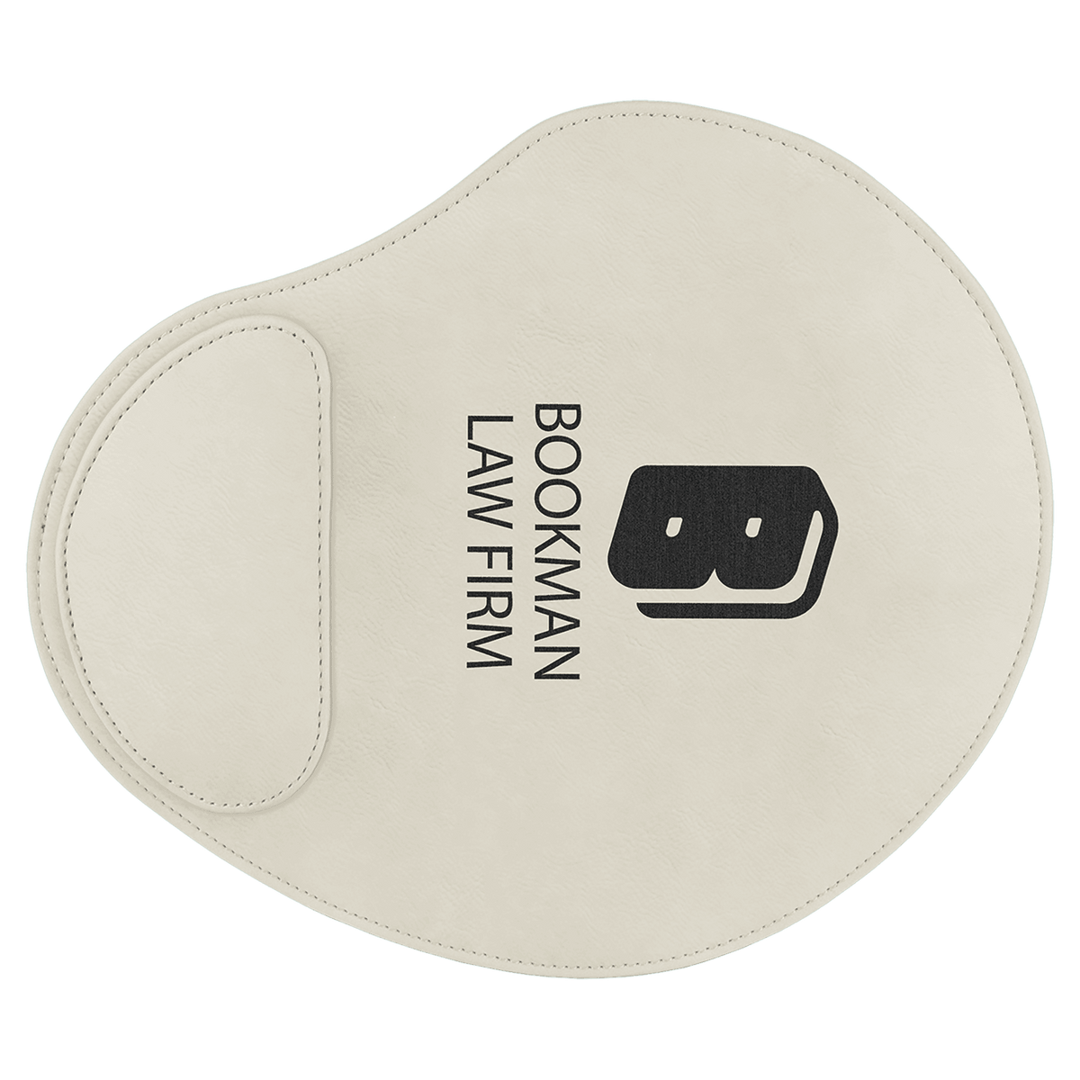 9" x 10 1/4" Laserable Leatherette Mouse Pad - White