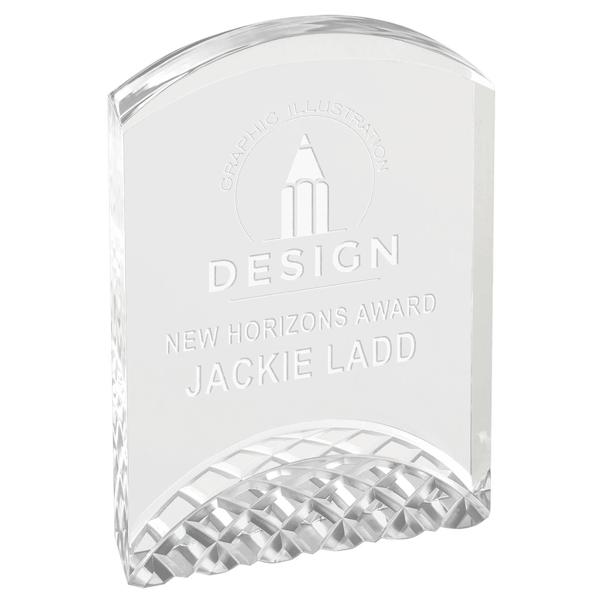 5" Silver Horizon Acrylic Award