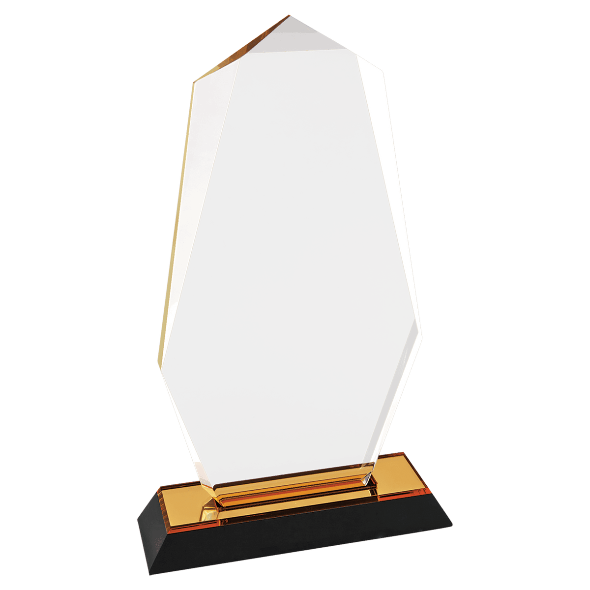 9" Gold Octagon Point Impress Acrylic Award