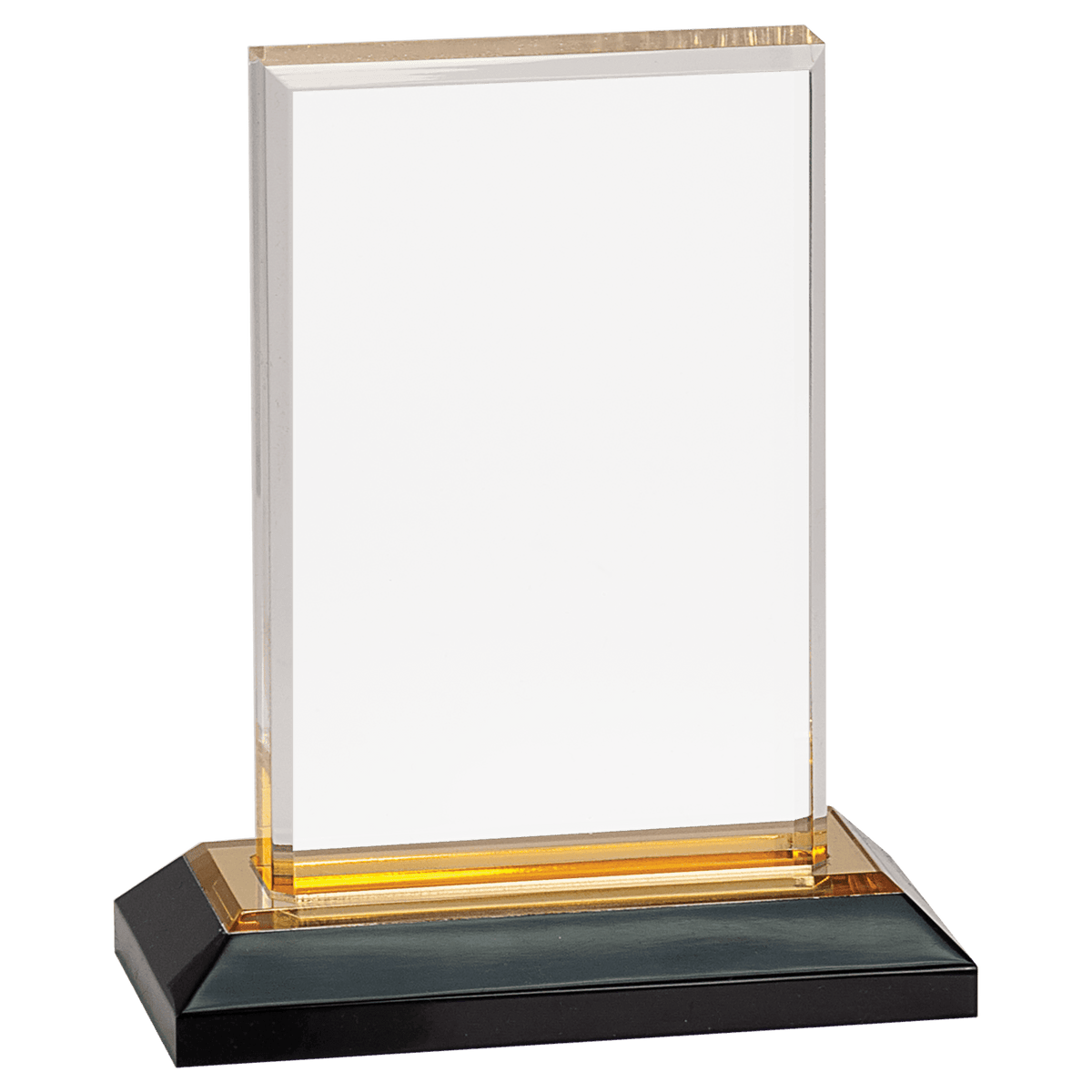 5" x 6" Gold Beveled Impress Acrylic Award