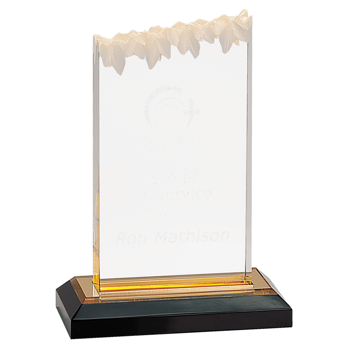 5" x 7" Gold Frosted Impress Acrylic Award