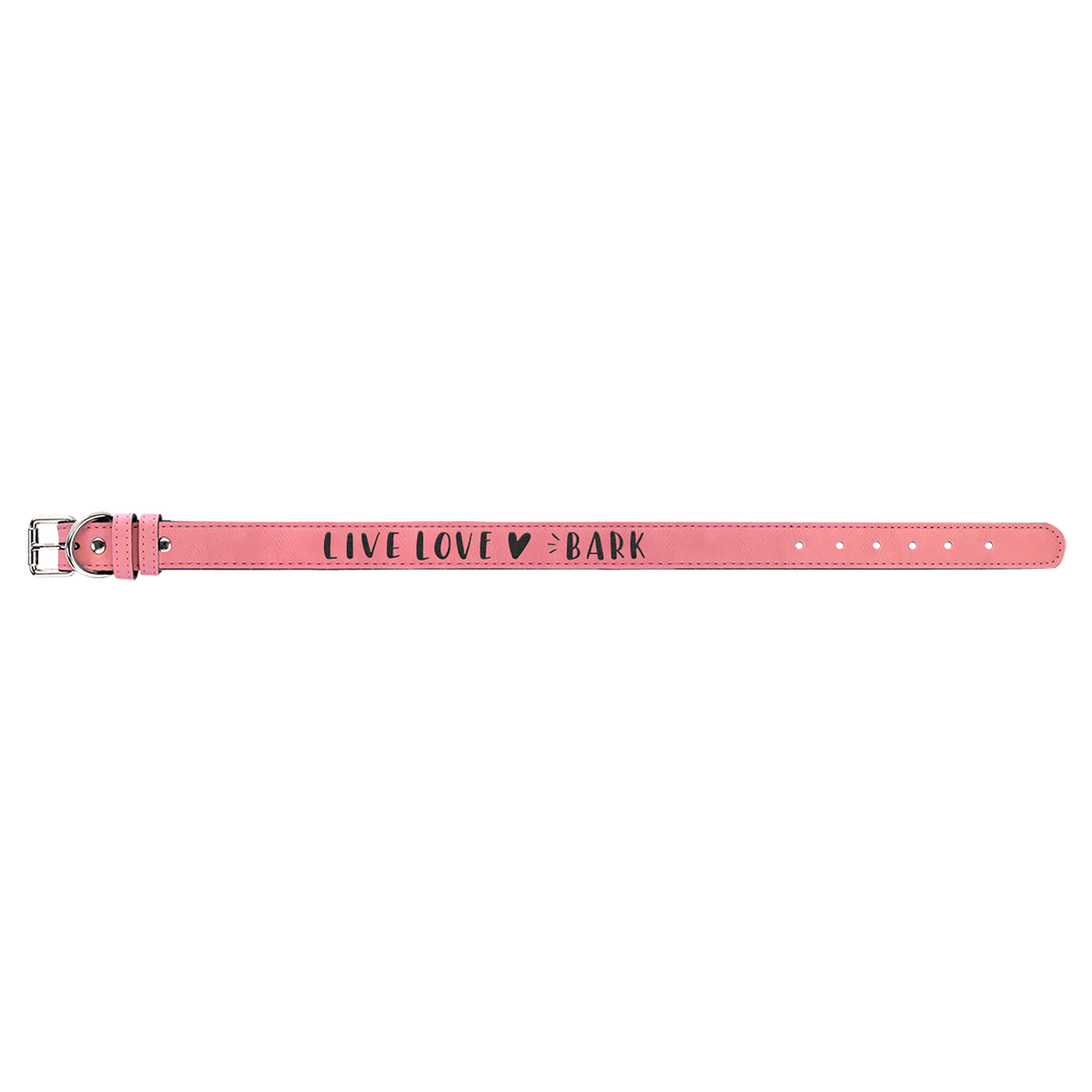 Extra Large 27" x 1 1/4" Engravable Leatherette Dog Collar - Pink