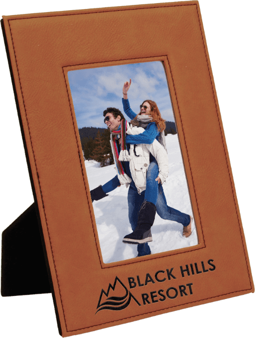 4" x 6" Laserable Leatherette Photo Frame - Rawhide