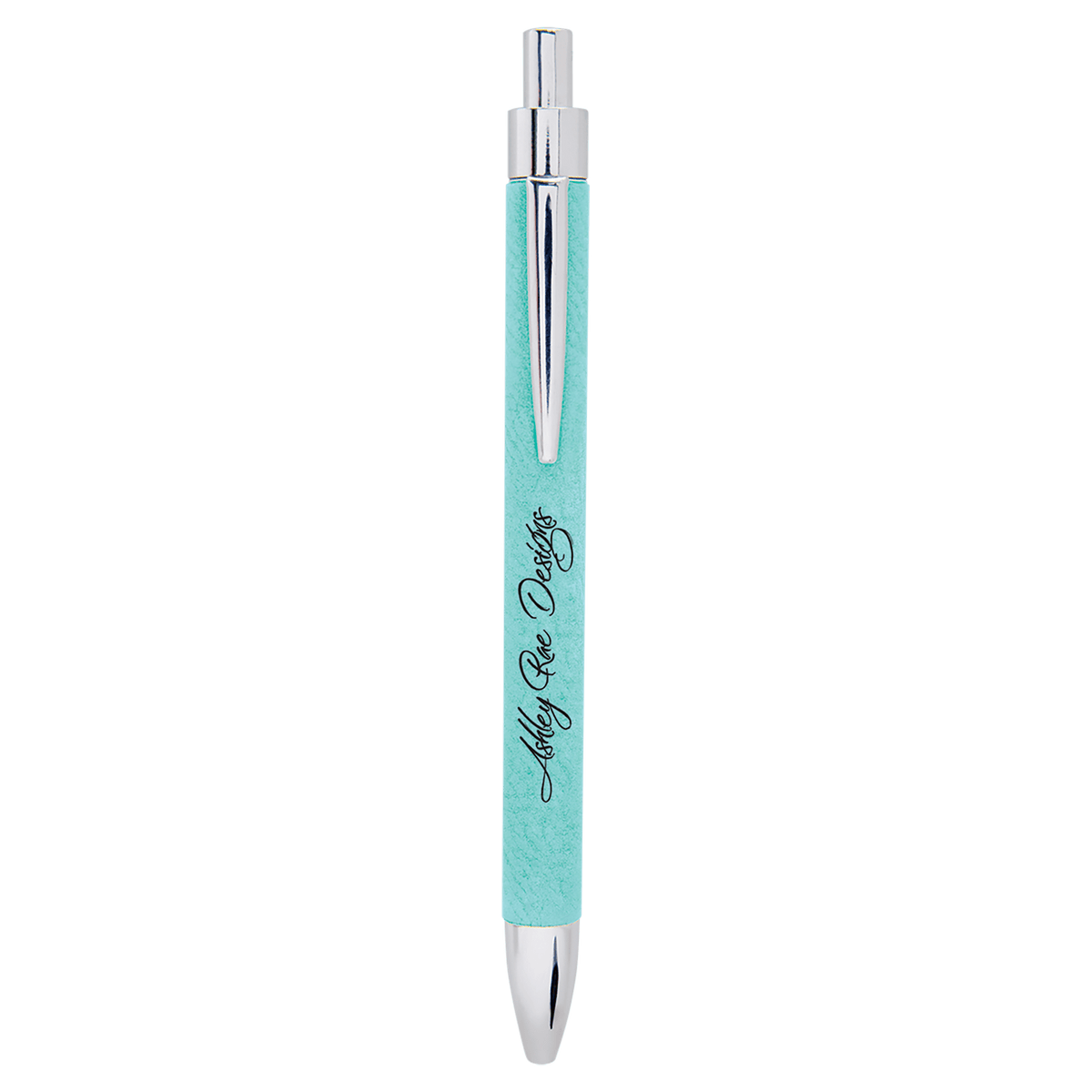 Laserable Leatherette Pen - Teal