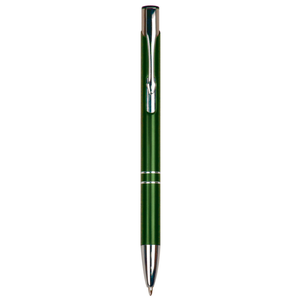 Laserable Pen with Silver Trim - Green