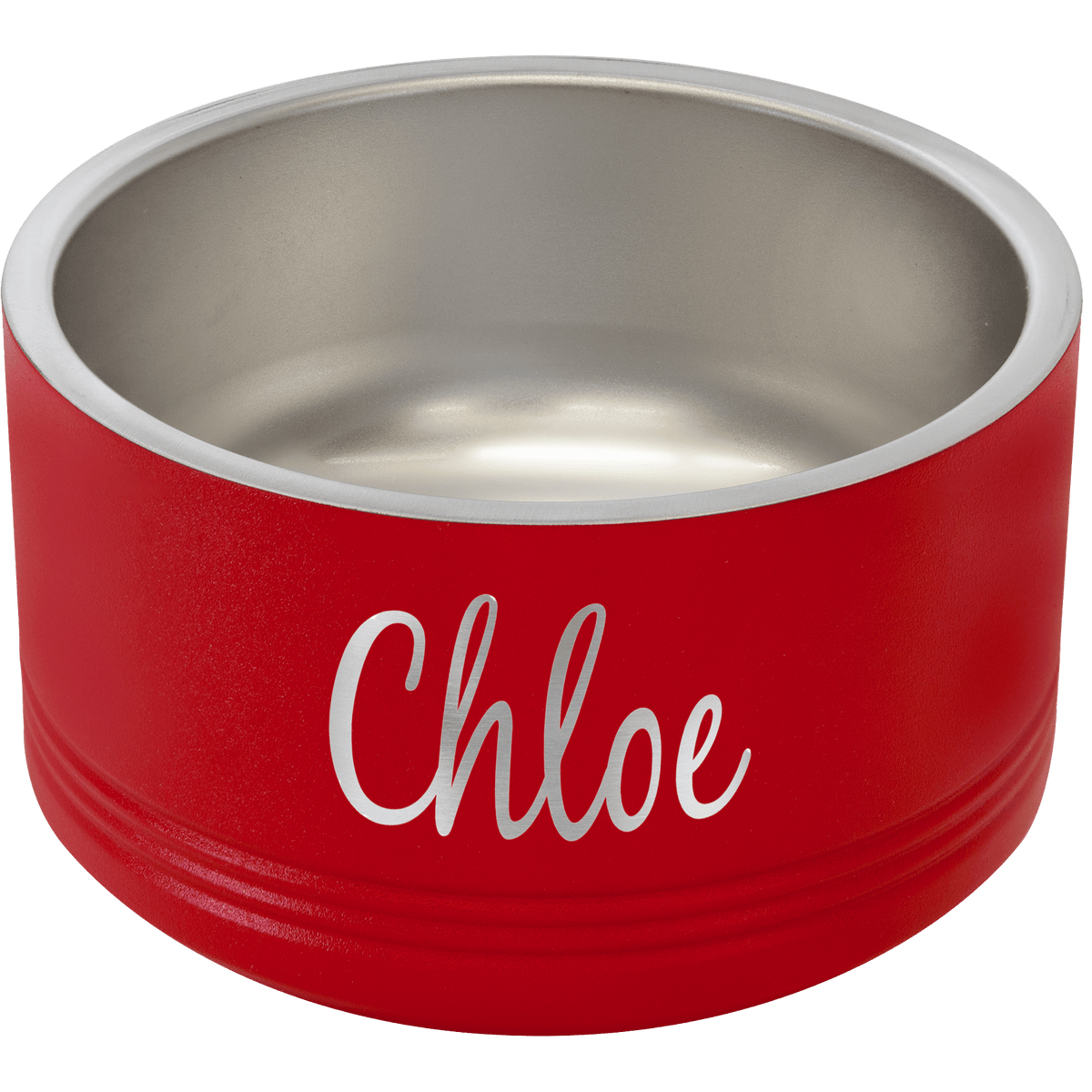 18 oz. Small Personalized Stainless Pet Bowl - Red