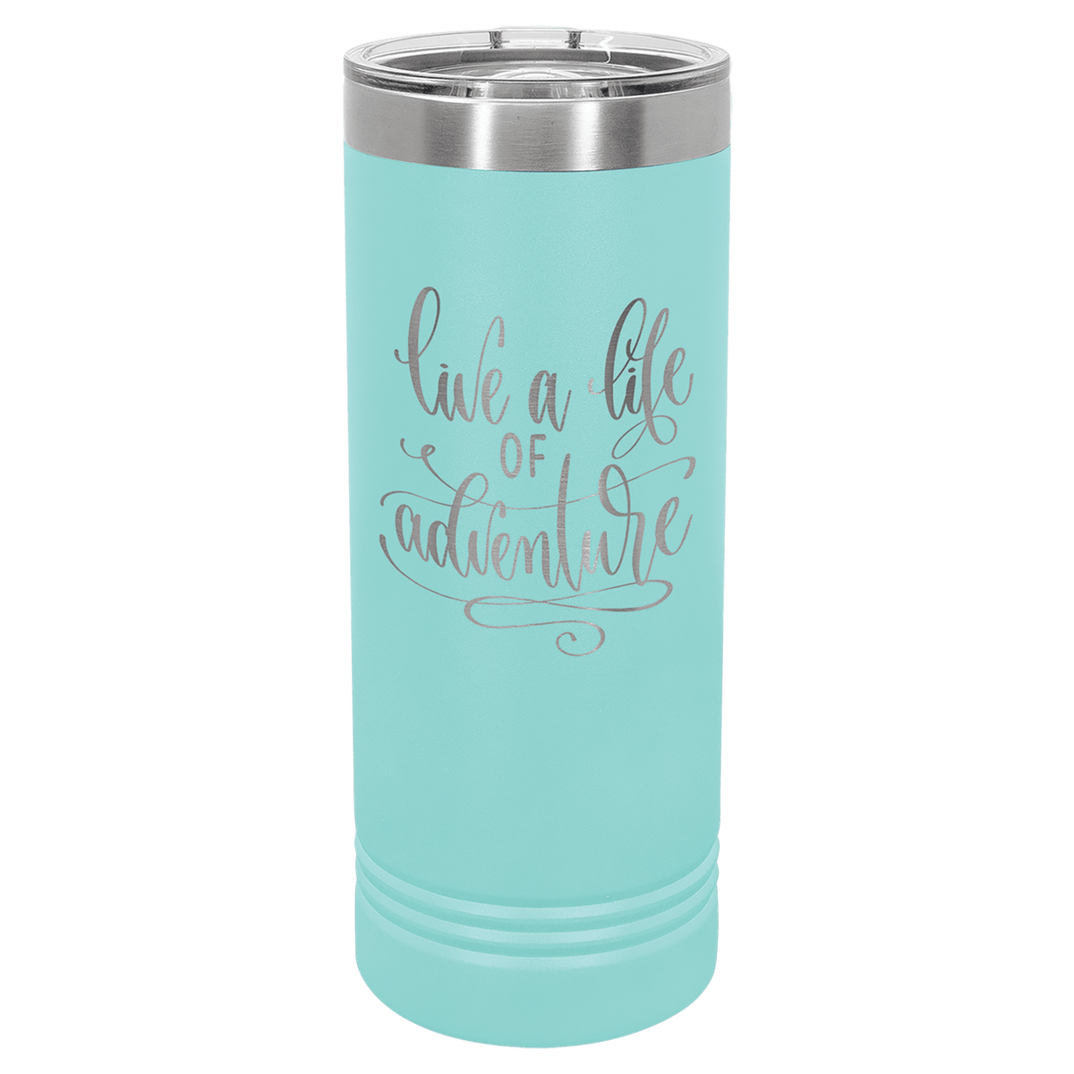 Teal Polar Camel 22 oz. Skinny Tumbler with Slider Lid