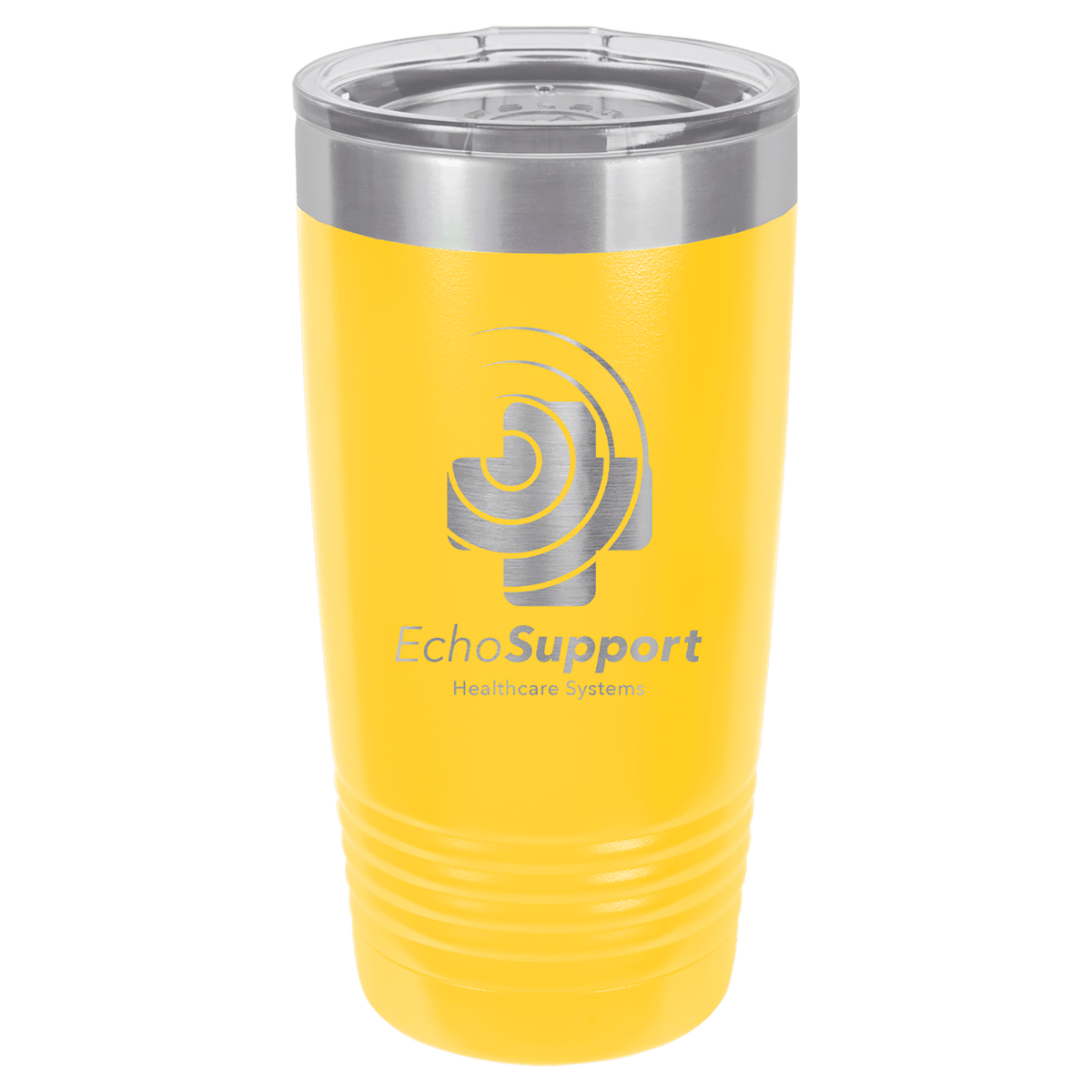 Yellow Polar Camel 20 oz. Ringneck Tumbler with Logo Lid