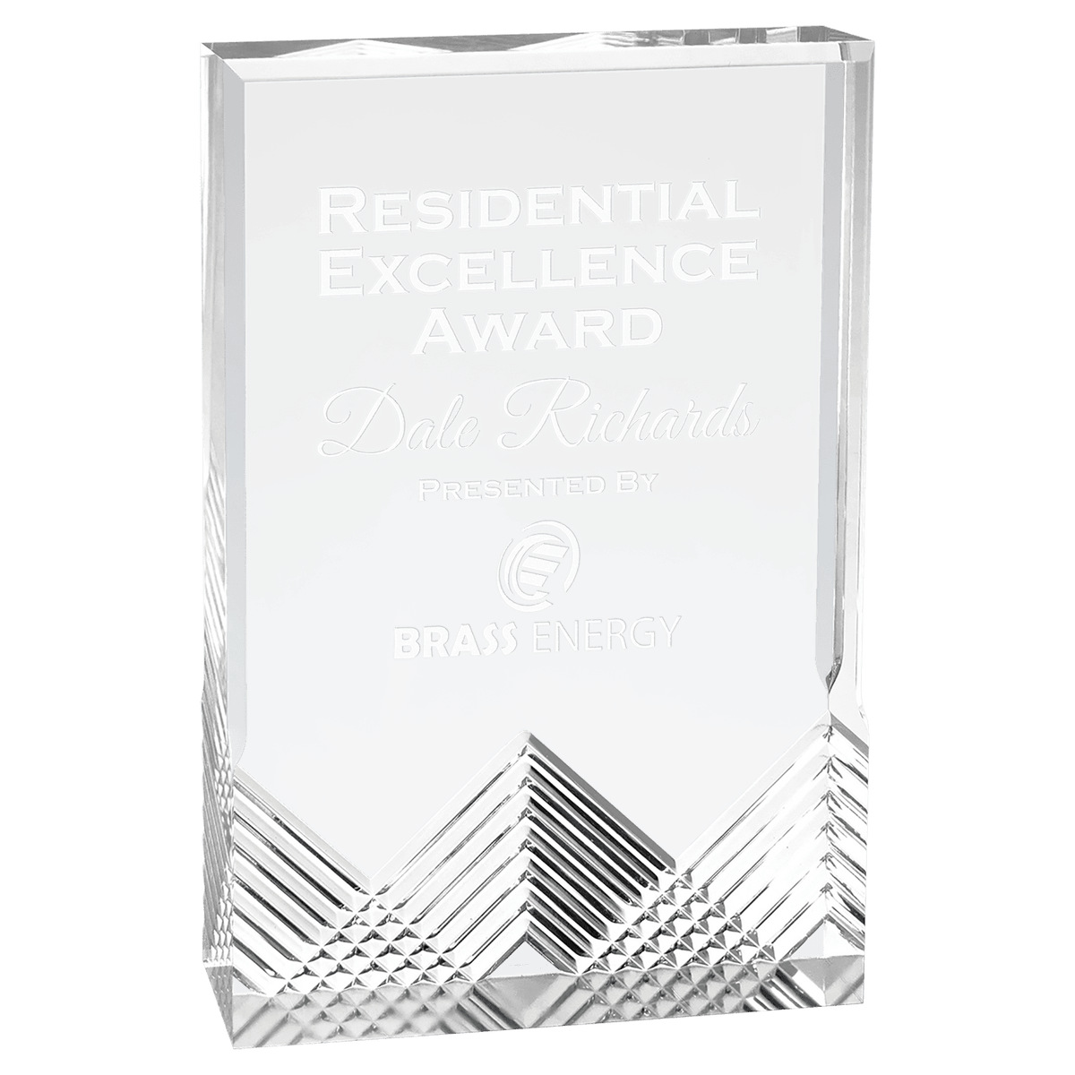 5" x 7" Silver Apex Mirage Acrylic Award
