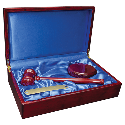 Rosewood Piano Finish Directors Gavel Set