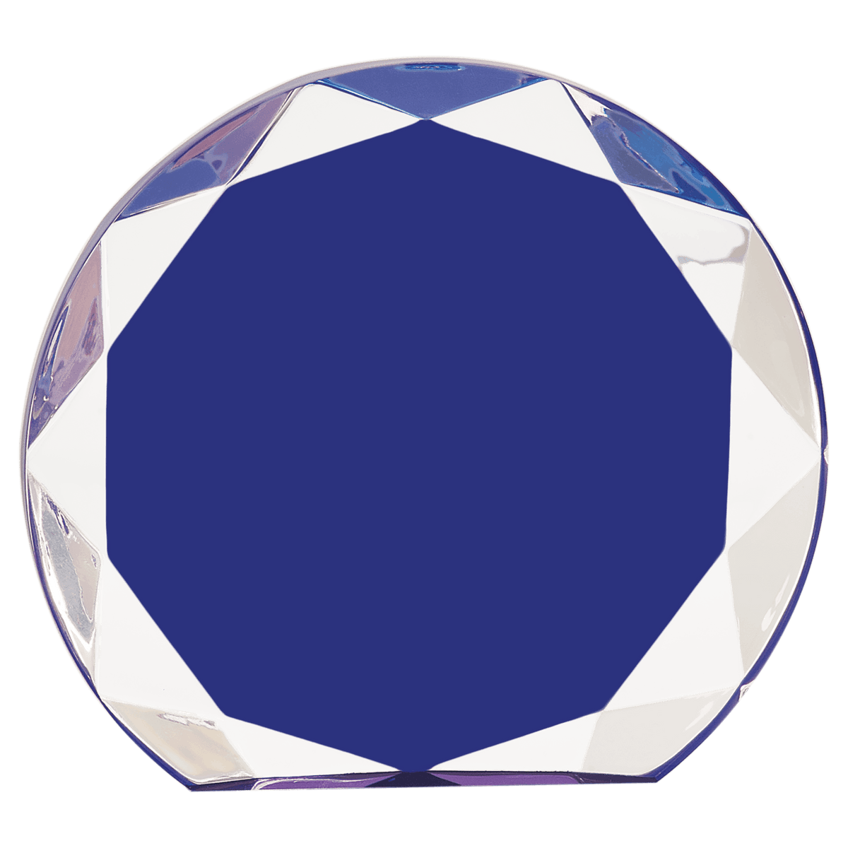 5 1/2" Blue Sunburst Acrylic Award