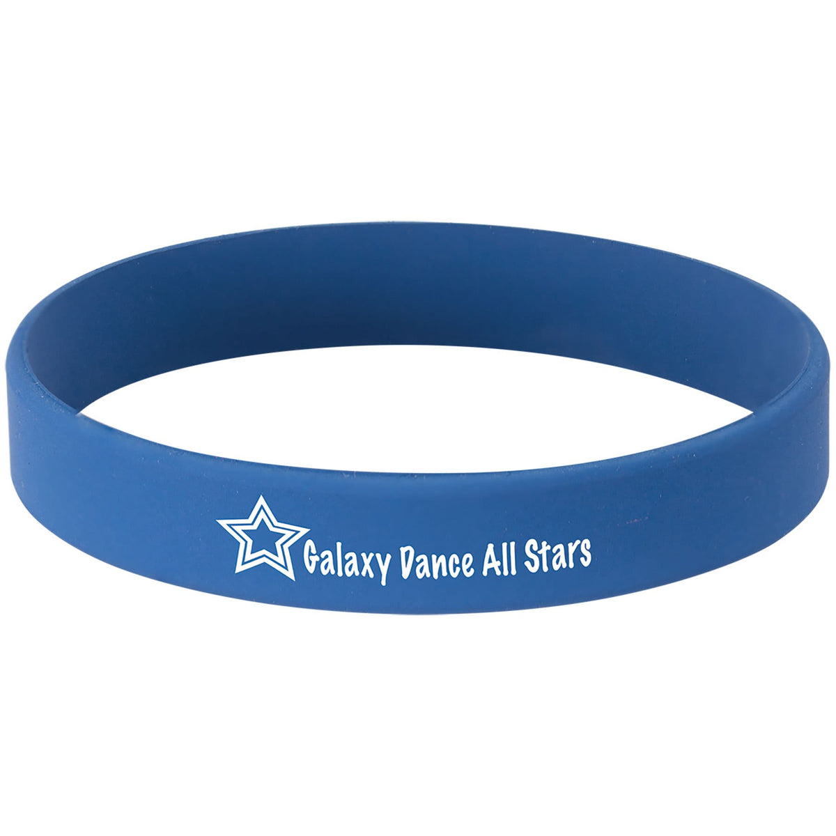 3 3/4" Laserable Bracelet - Blue/White