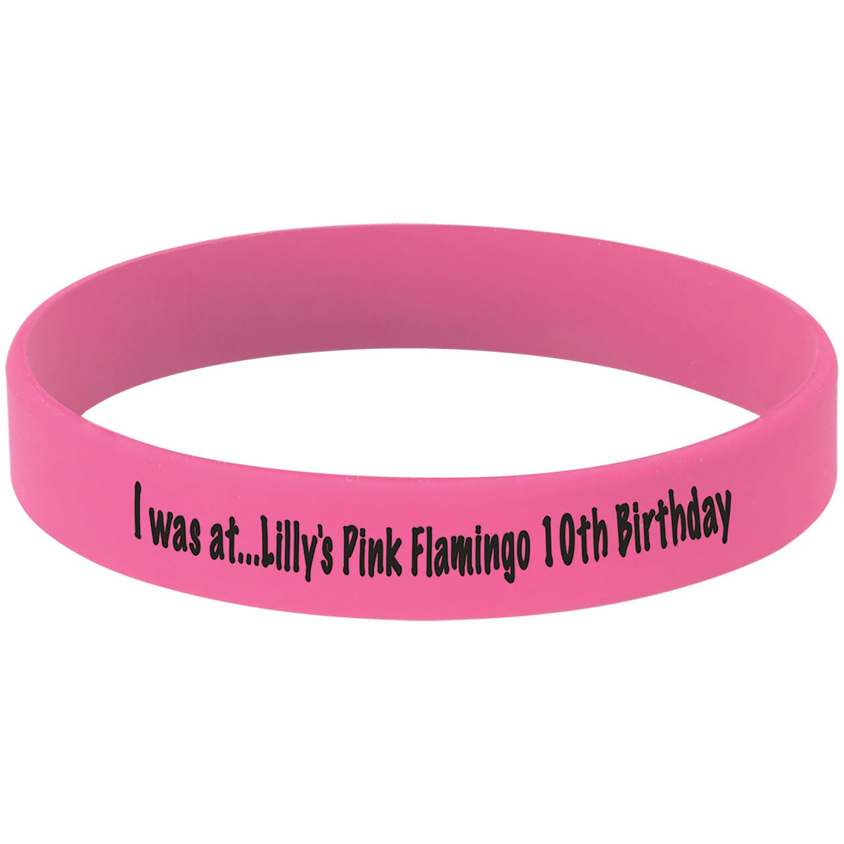 3 3/4" Laserable Bracelet - Pink/Black