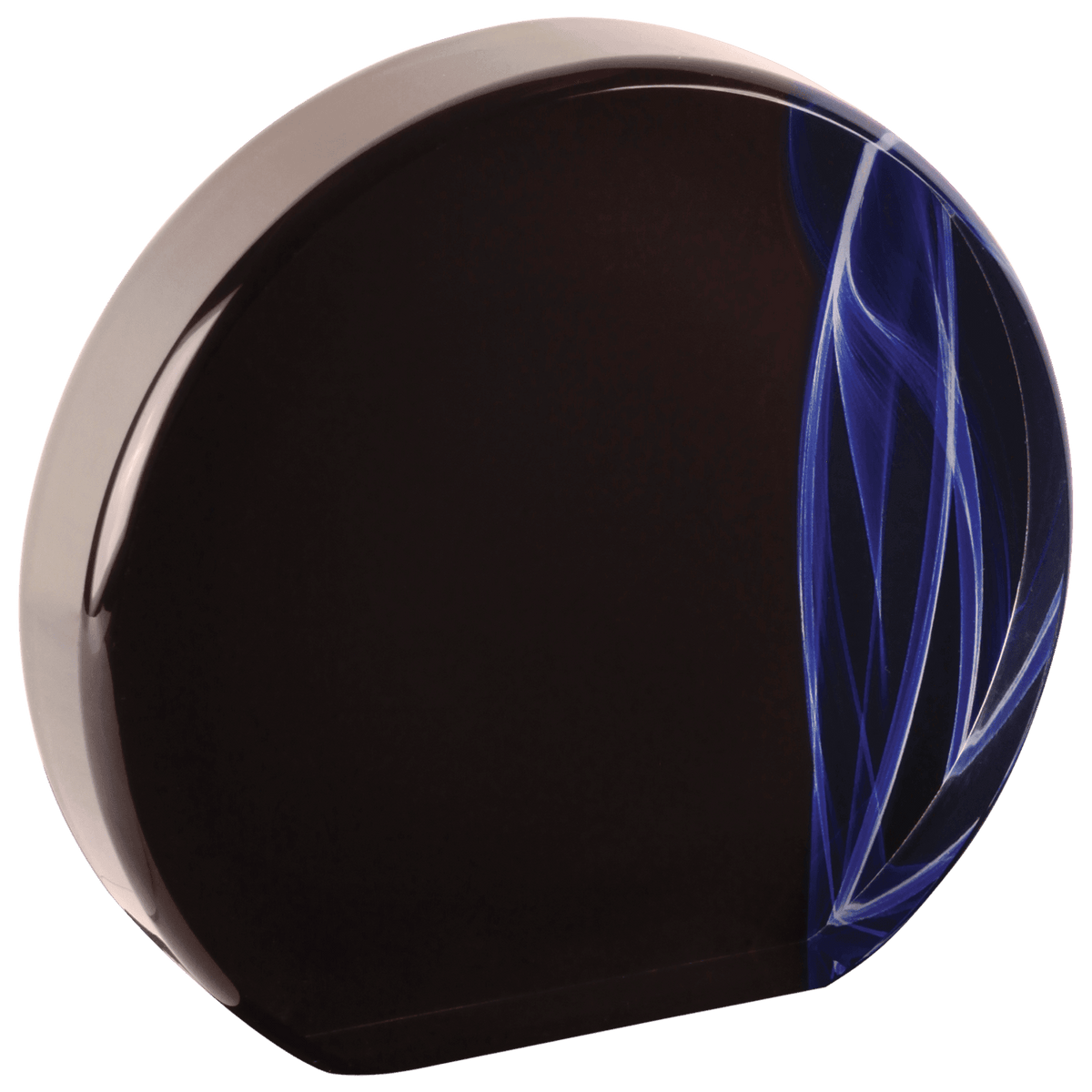 6" Round Blue Vapor Acrylic Award